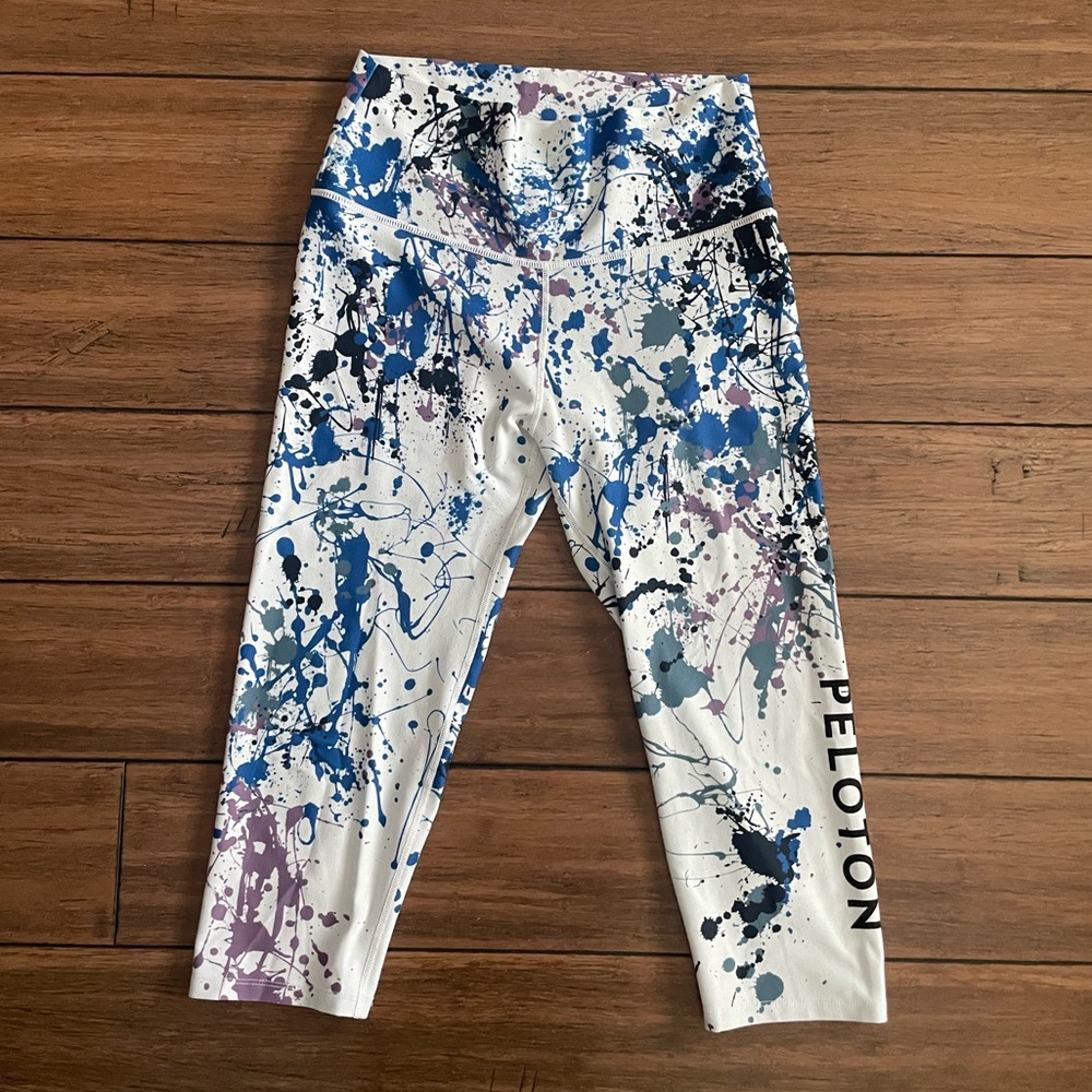 EUC WITH x Peloton Splatter Capris, L